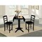 International Concepts Round 42 in Rd Pedestal Gathering Height Table, 2 Counter Height Stools, Black, 42 in W, 42 in L K46-42DPT-27B-S402-2 - alternate 3